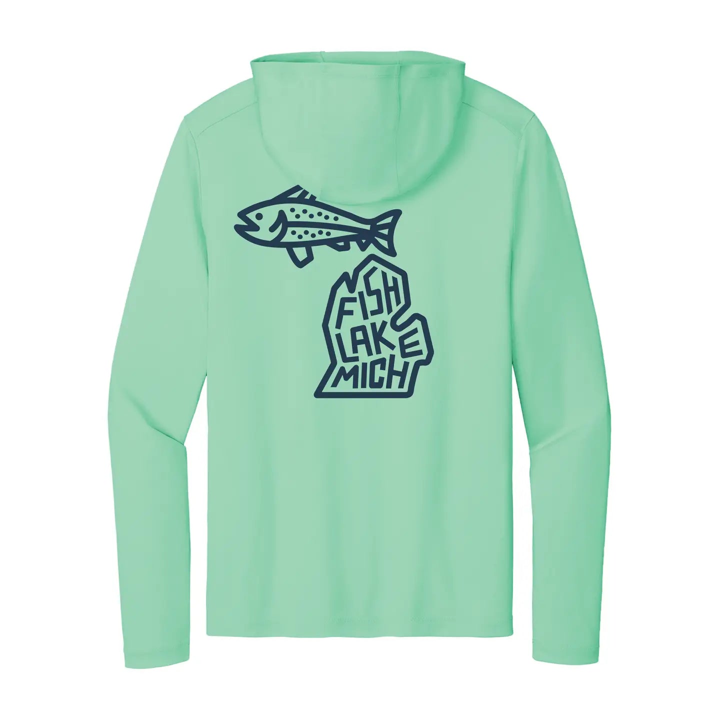 Fish Lake Michigan Performance Hoodie