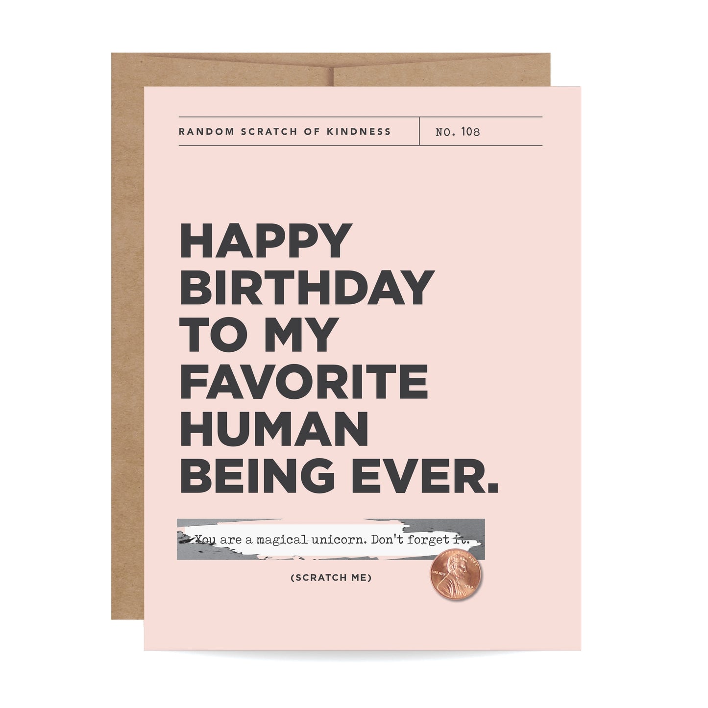 Scratch-off Greeting Card