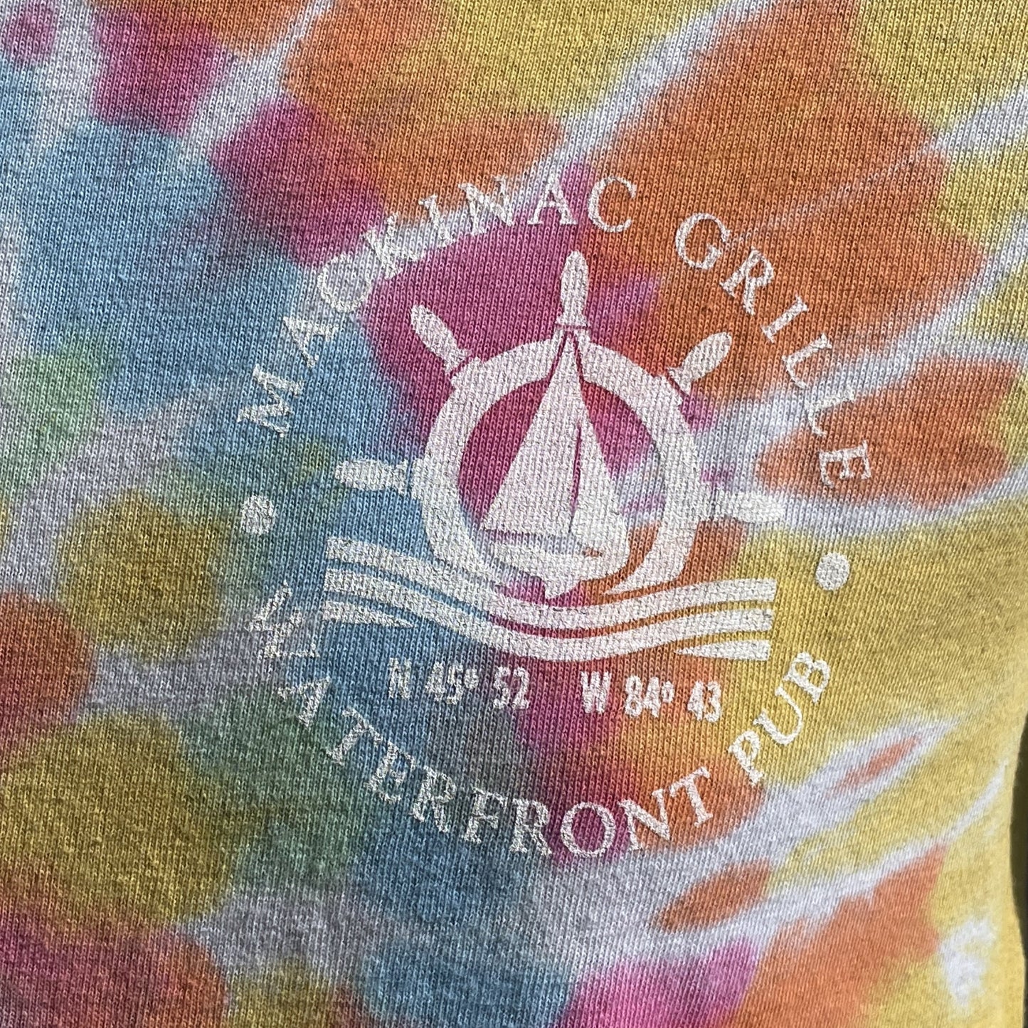Mackinac Grille Unisex Long Sleeve Tie Dye Shirt