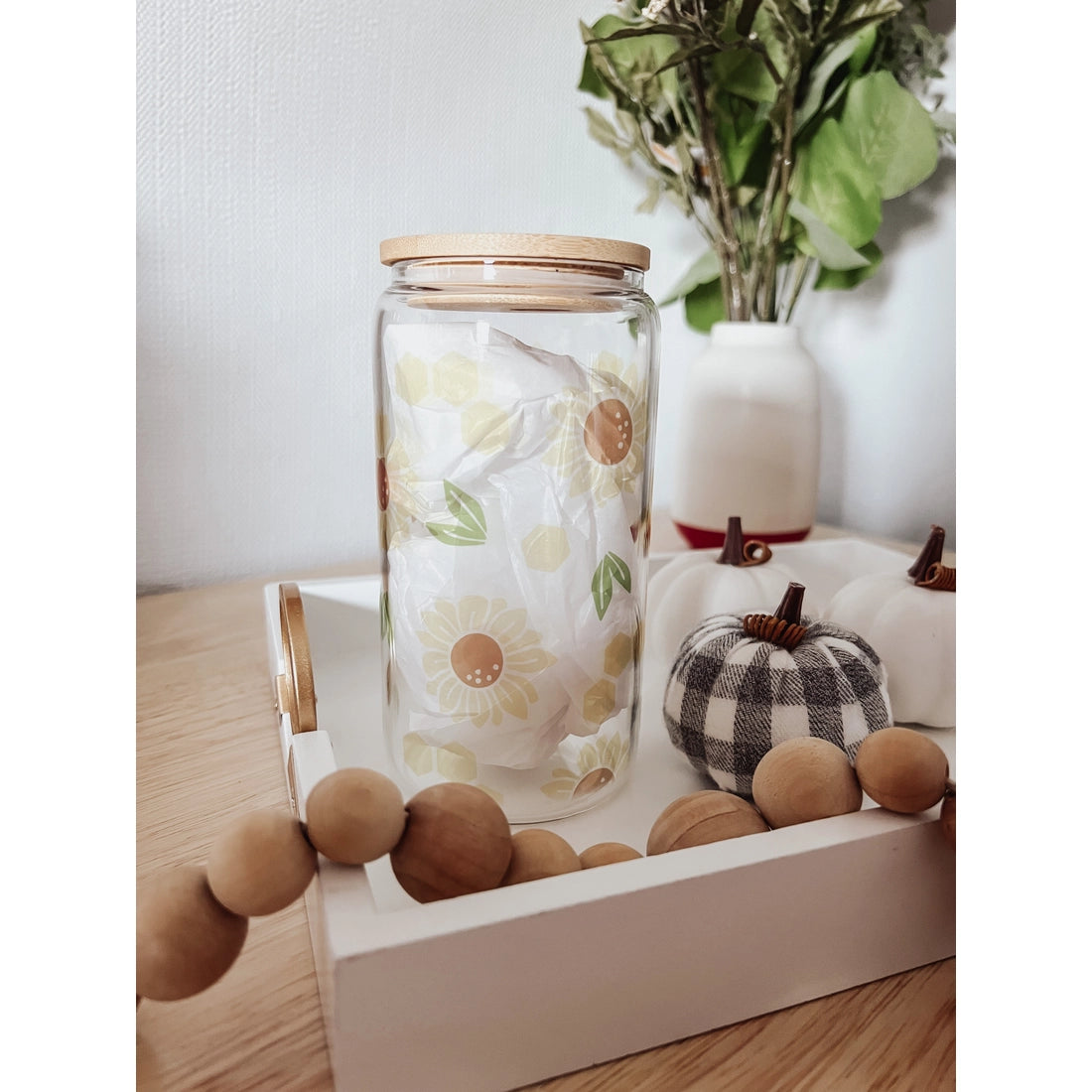 Glass Tumbler w/ Lid