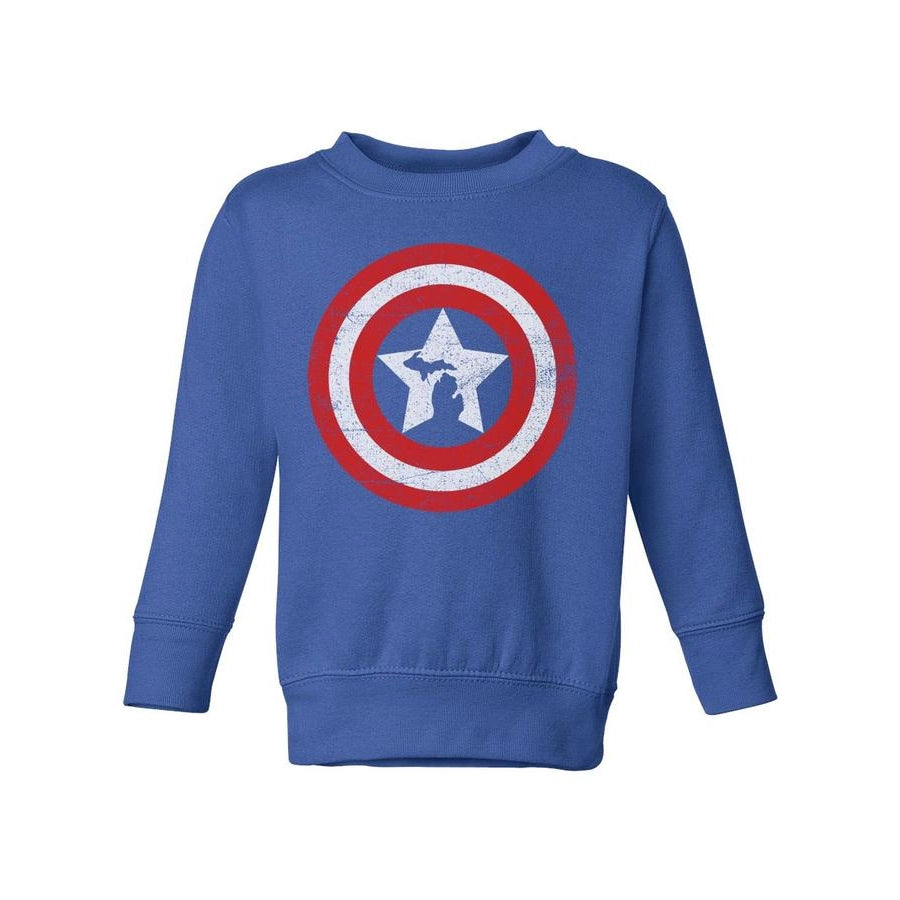 Michigan Shield Kids Crewneck