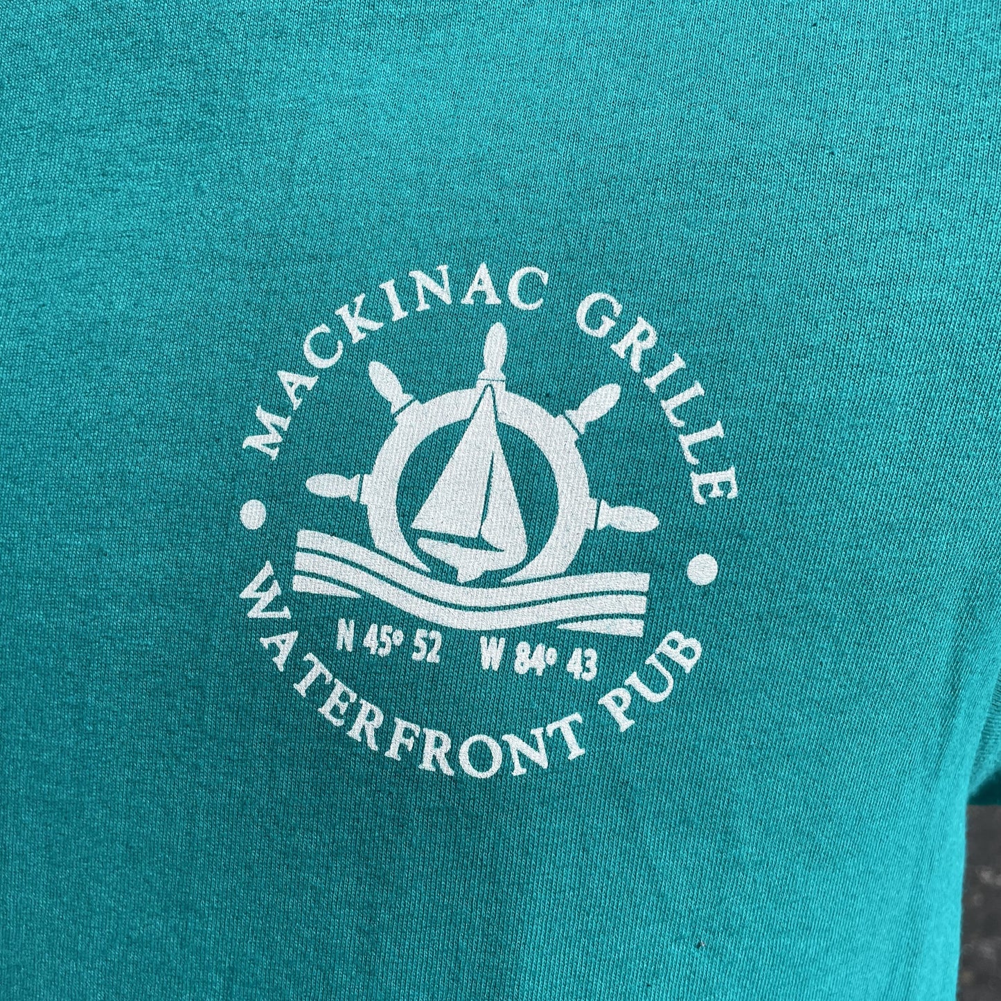 Mackinac Grille Unisex T-Shirt I Teal