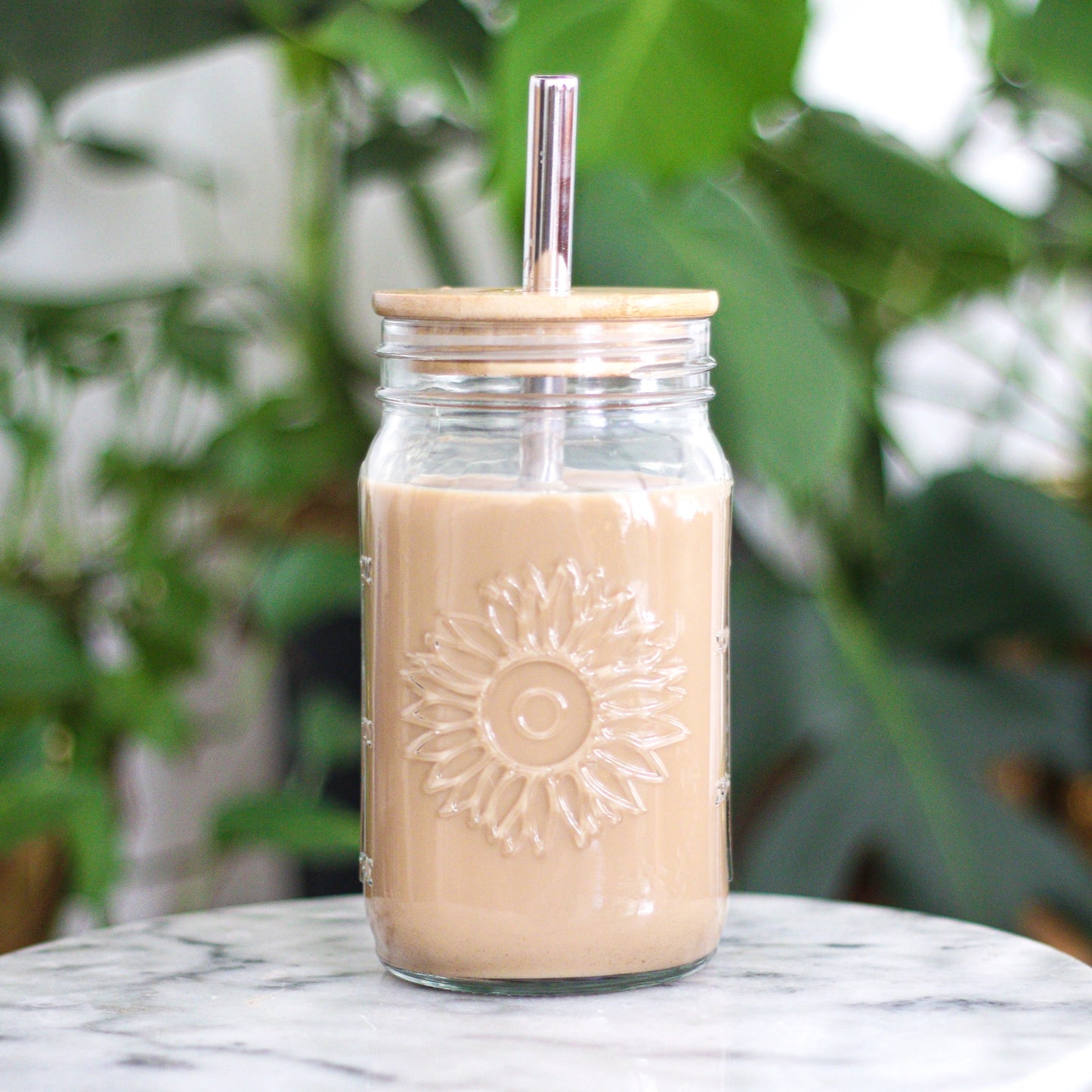 Mason Jar Glass Tumbler