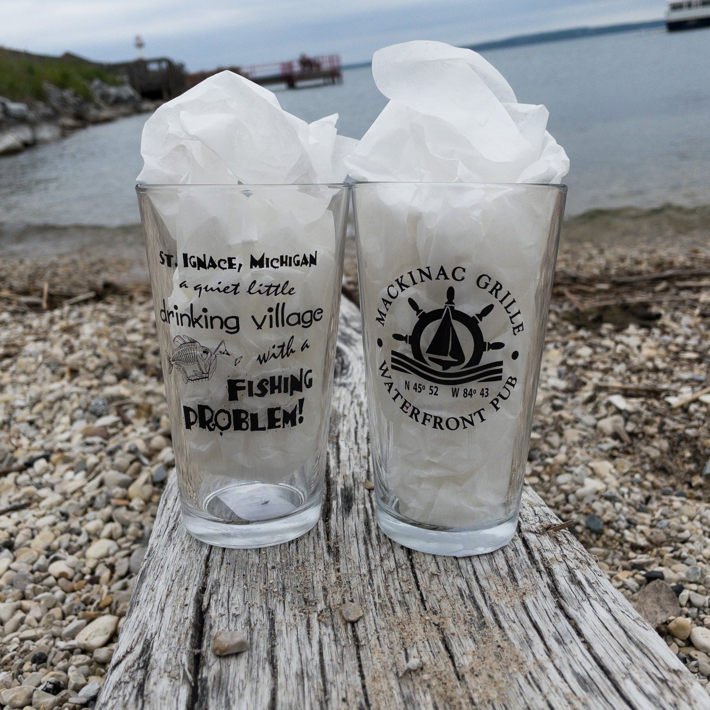 Mackinac Grille Pint Glass