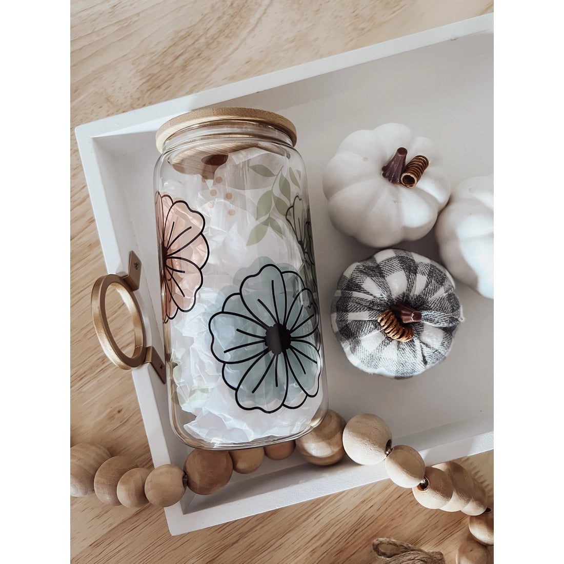 Glass Tumbler w/ Lid