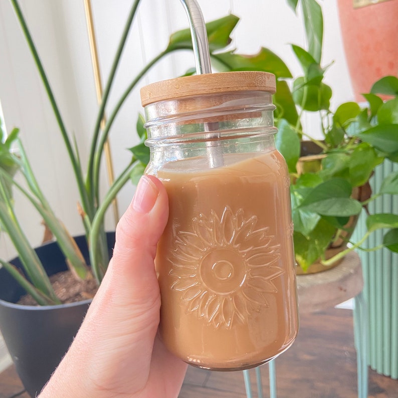 Mason Jar Glass Tumbler