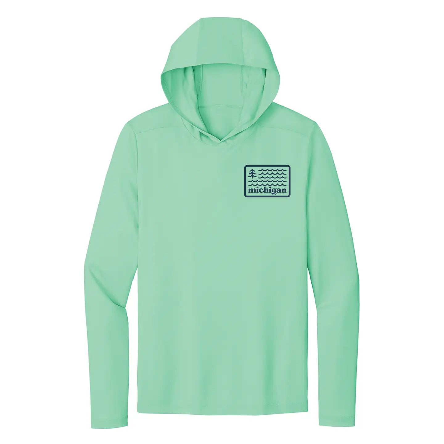 Fish Lake Michigan Performance Hoodie