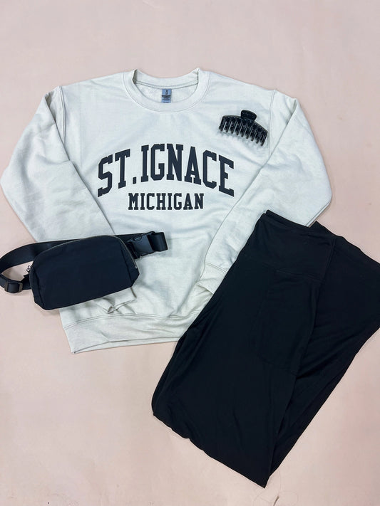 St. Ignace MI Crew Sweatshirt