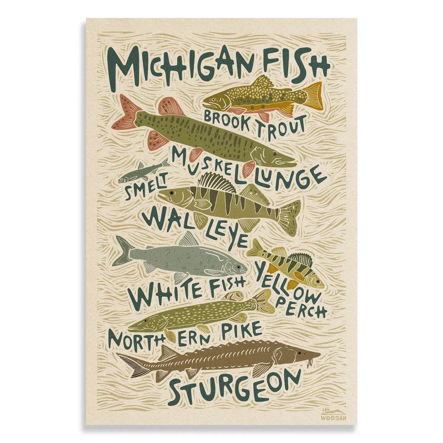 Michigan Fish Print – Mackinac General Store