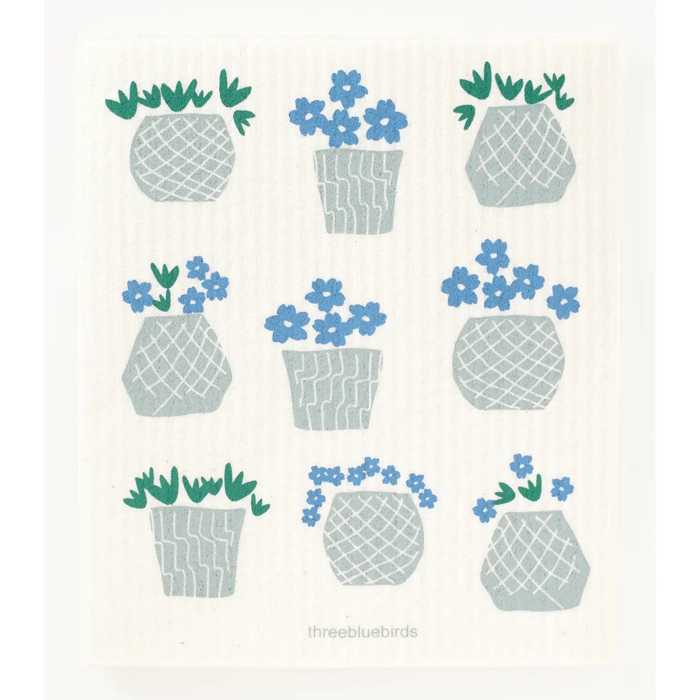 3 Bluebirds Swedish Dishcloths