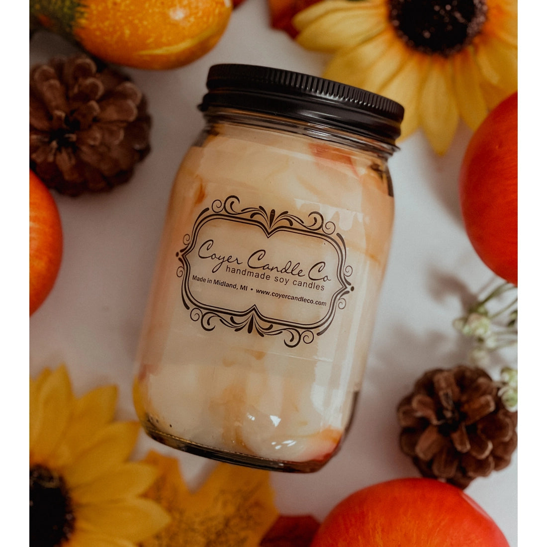 Autumn Mason Jar Soy Candle