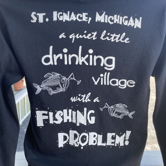 Mackinac Grille Unisex Long Sleeve Shirt I Black