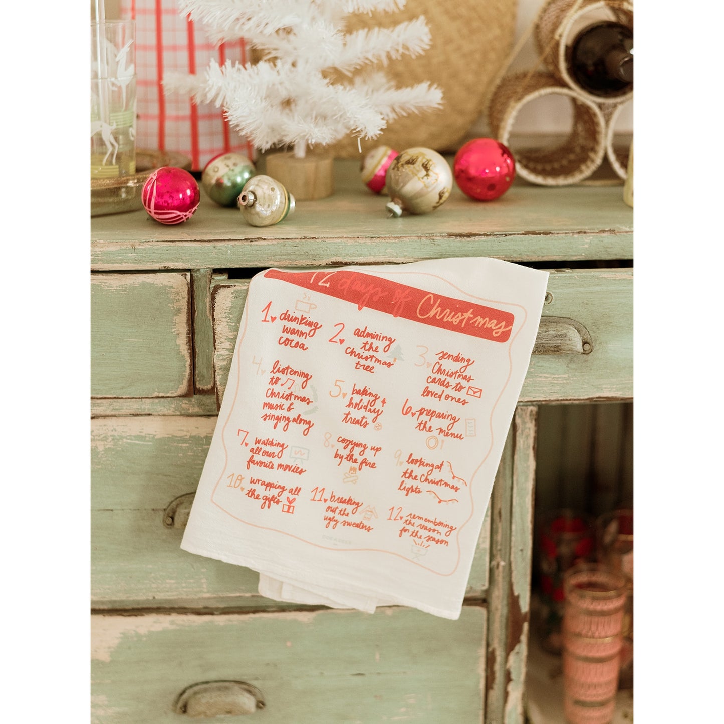 Doe A Deer I Holiday Tea Towels