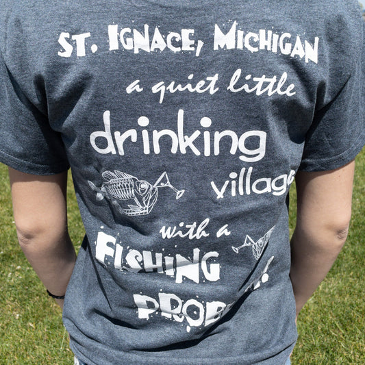 Mackinac Grille Unisex T-Shirt I Heather Gray