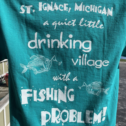 Mackinac Grille Unisex T-Shirt I Teal