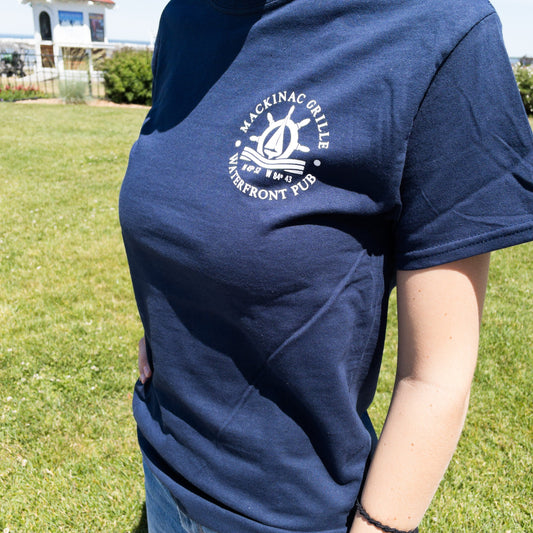 Mackinac Grille Unisex T-shirt I Navy