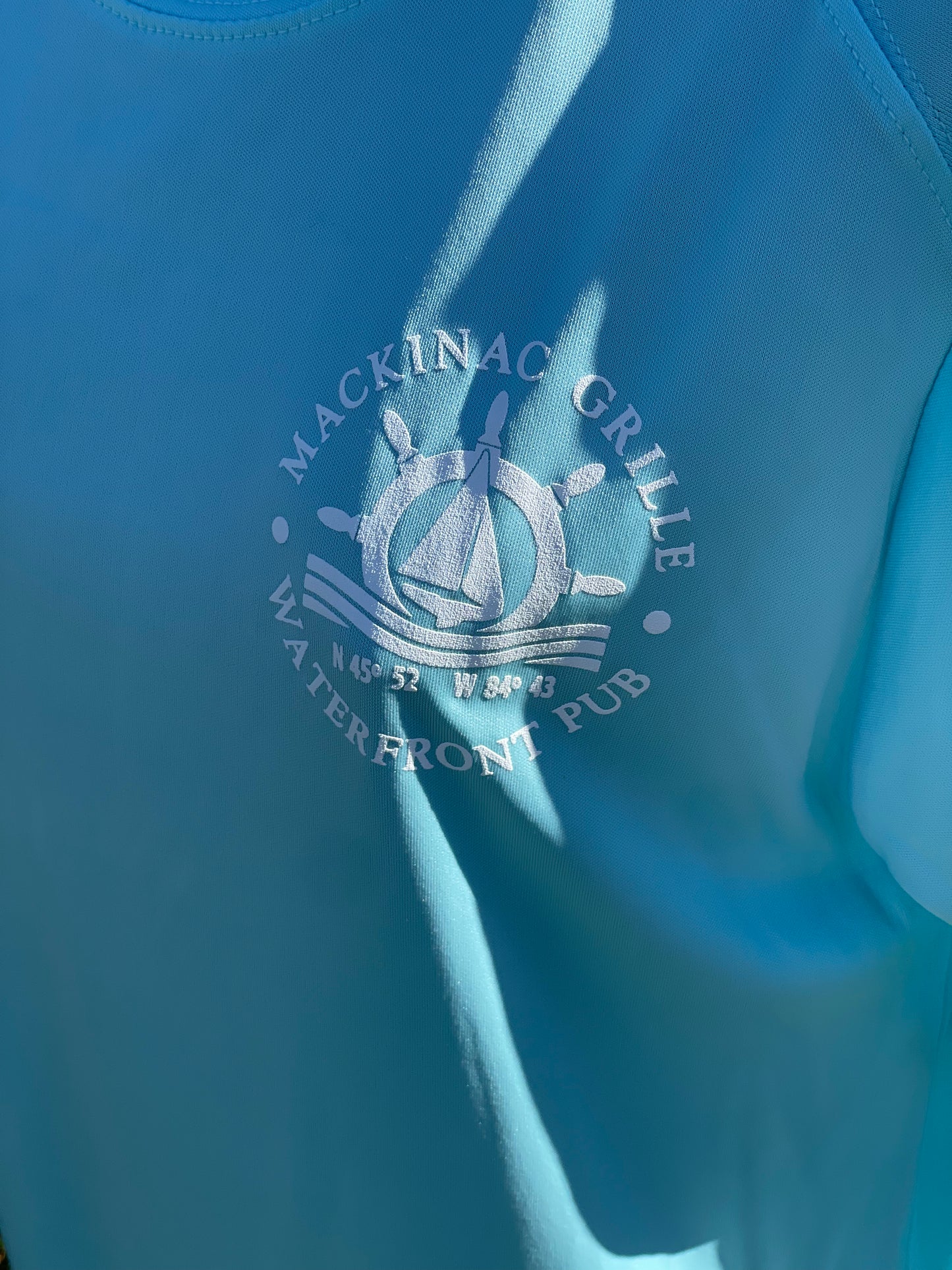 Mackinac Grille Unisex Sun Guard Aqua
