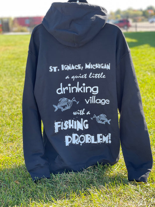 Mackinac Grille Black Hoodie
