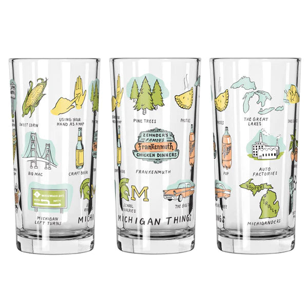 Michigan 12oz Glassware