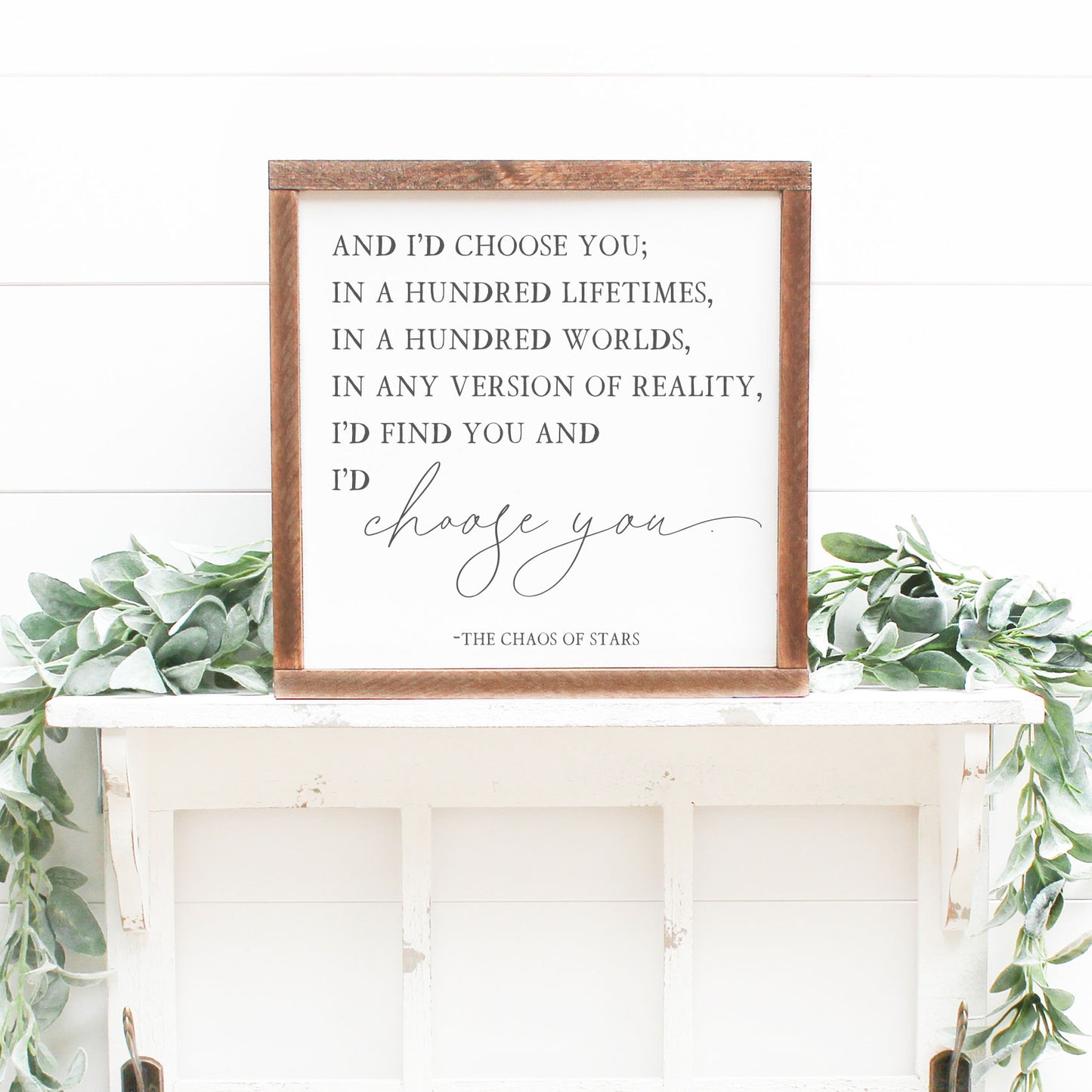 Clairmont wooden 13x13 Sign