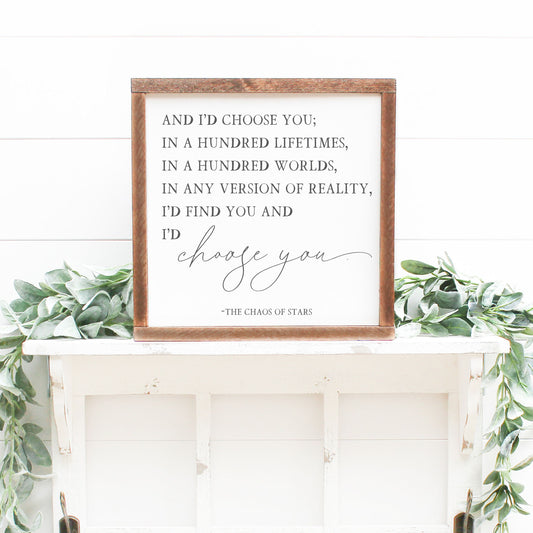 Clairmont wooden 13x13 Sign