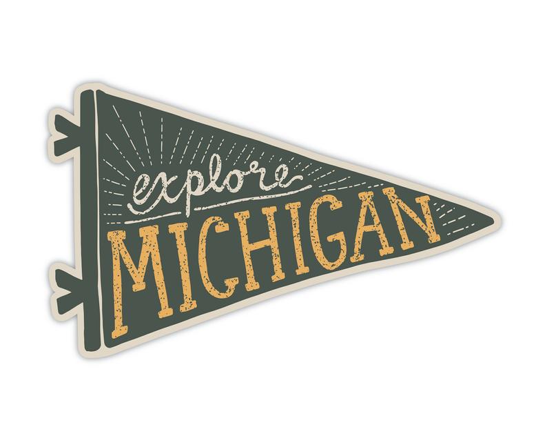 Stuck On Michigan I Stickers