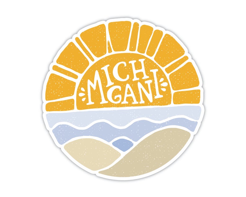 Stuck On Michigan I Stickers