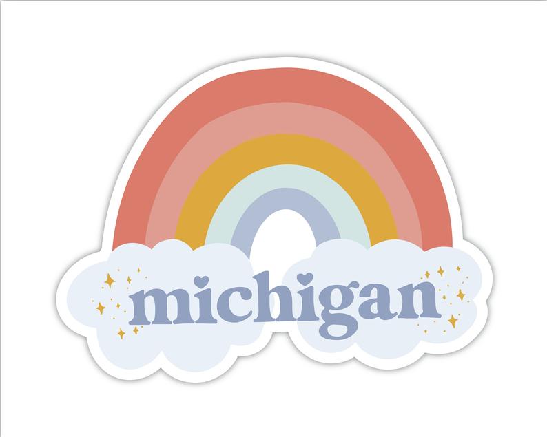 Stuck On Michigan I Stickers