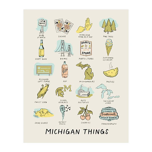 Michigan Things Print